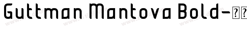 Guttman Mantova Bold字体转换